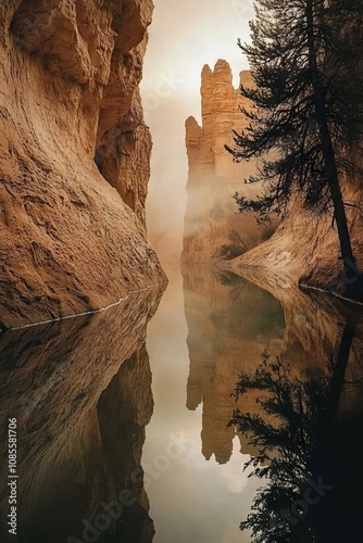 Scenic Nature Landscape with Dramatic Sky