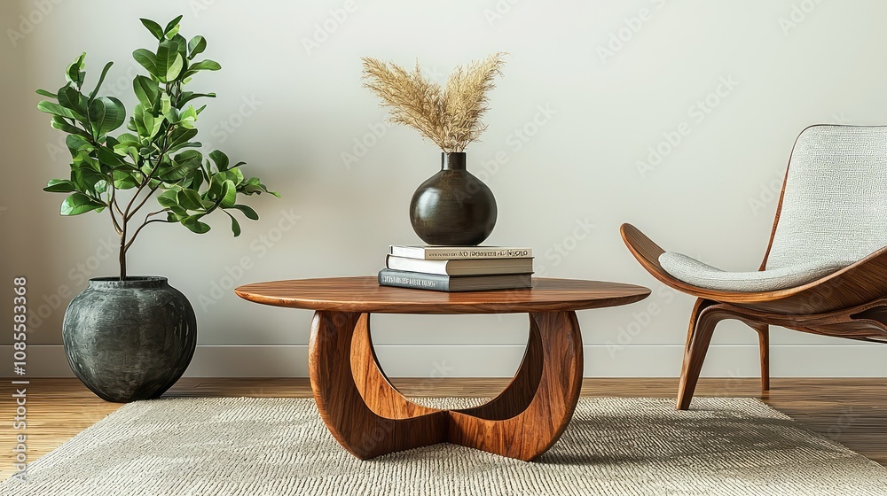 Modern Coffee Table with Decorative Elements Modern Coffee Table with Decorative Elements
