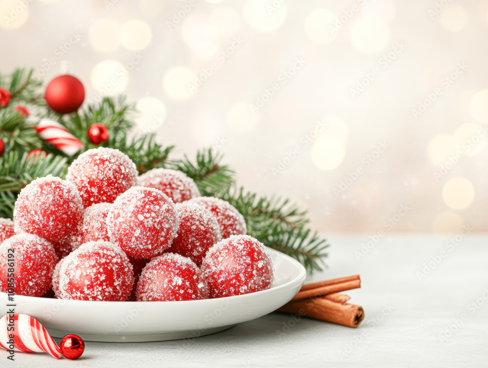 A Red Candy Balls Perfect for Holiday Celebrations