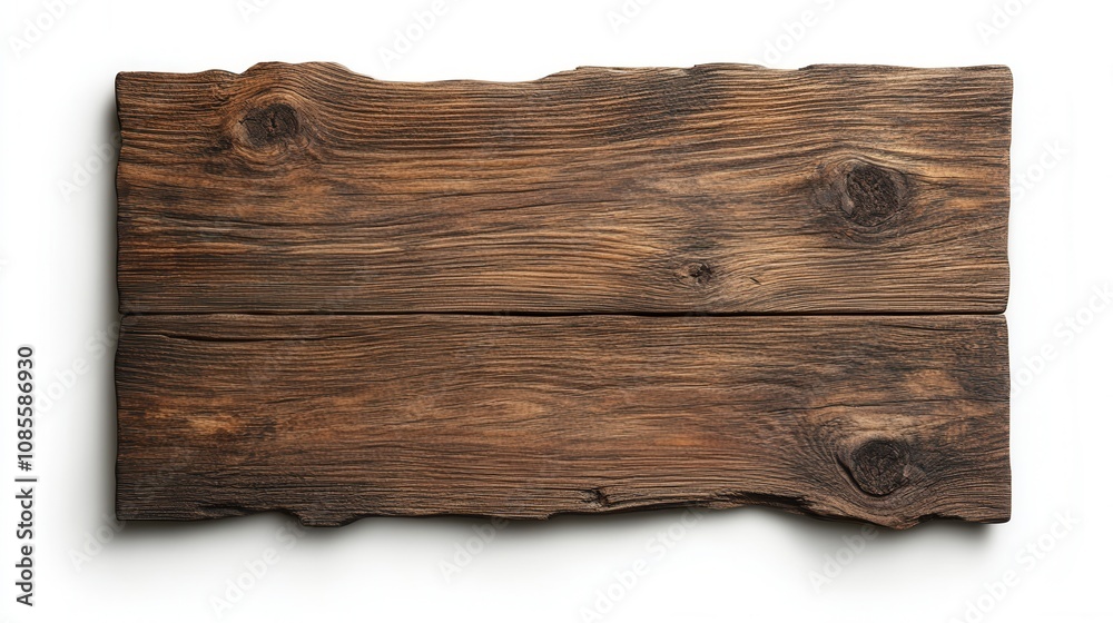 A rustic wooden plank with a weathered texture, showcasing natural grains and imperfections, ideal for design or craft projects. A rustic wooden plank with a weathered texture, showcasing natural grains and imperfections, ideal for design or craft projects.