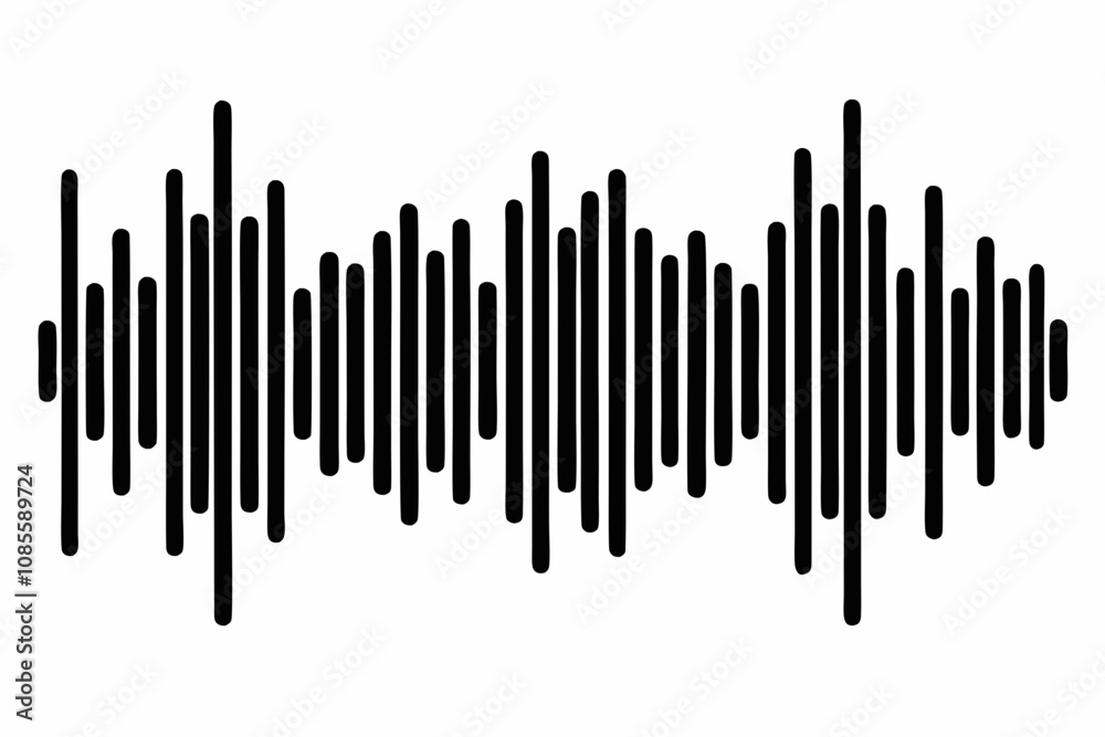 Sound wave icon, Sound wave audio vector, Sound wave sign Sound wave icon, Sound wave audio vector, Sound wave sign