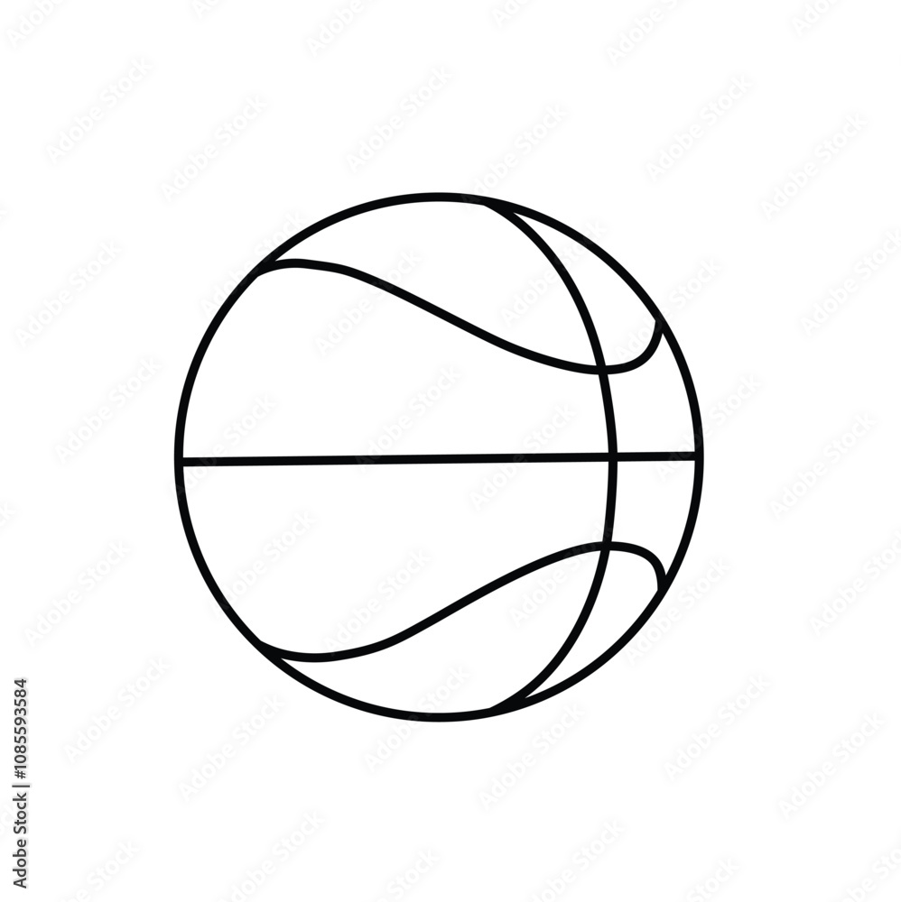 Basketball ball or Basketball icon for sports apps and websites. Vector illustration. Basketball ball or Basketball icon for sports apps and websites. Vector illustration.