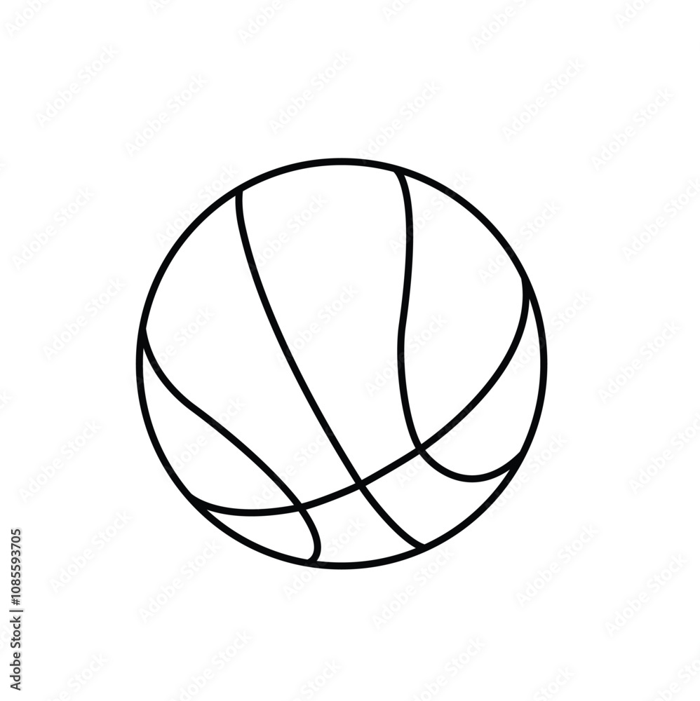 Basketball ball or Basketball icon for sports apps and websites. Vector illustration. Basketball ball or Basketball icon for sports apps and websites. Vector illustration.