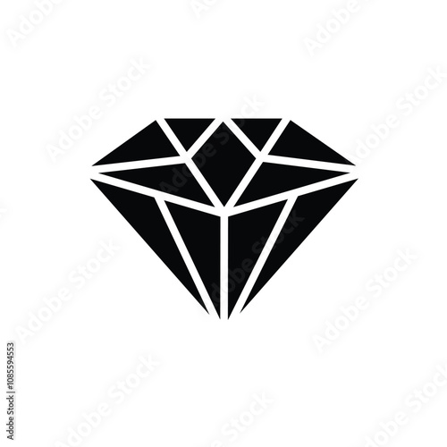 Diamond icon vector. diamond gems vector icon.