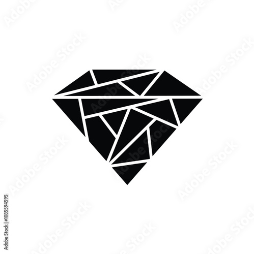 Diamond icon vector. diamond gems vector icon.