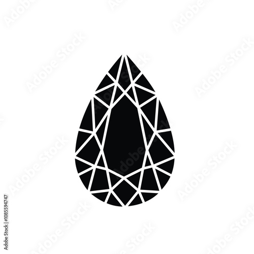 Diamond icon vector. diamond gems vector icon8 photo