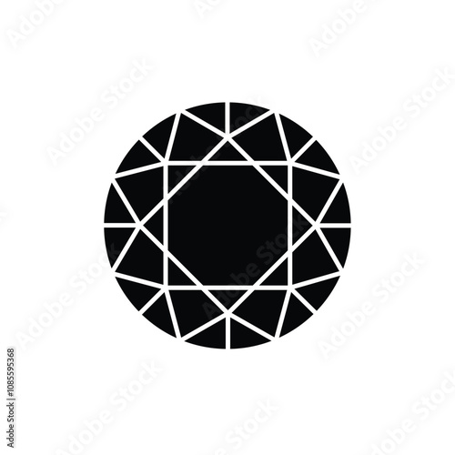 Diamond icon vector. diamond gems vector icon