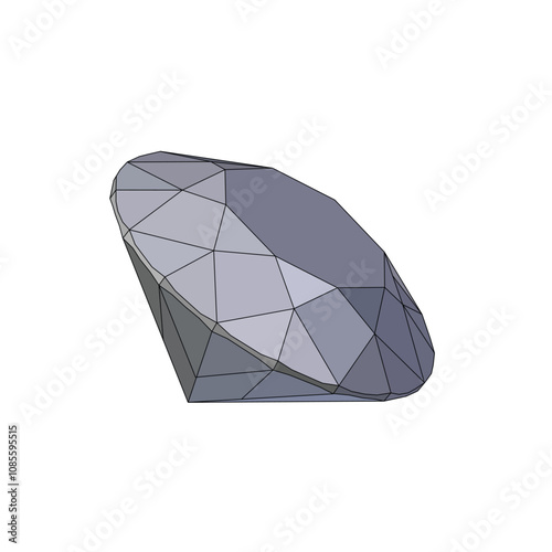 Diamond icon vector. diamond gems vector icon