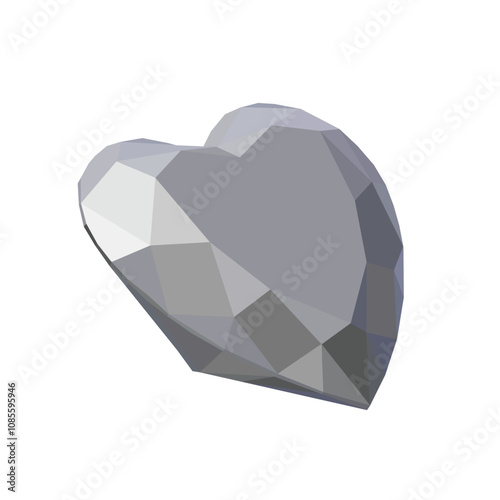 heart Diamond icon vector. diamond gems vector icon