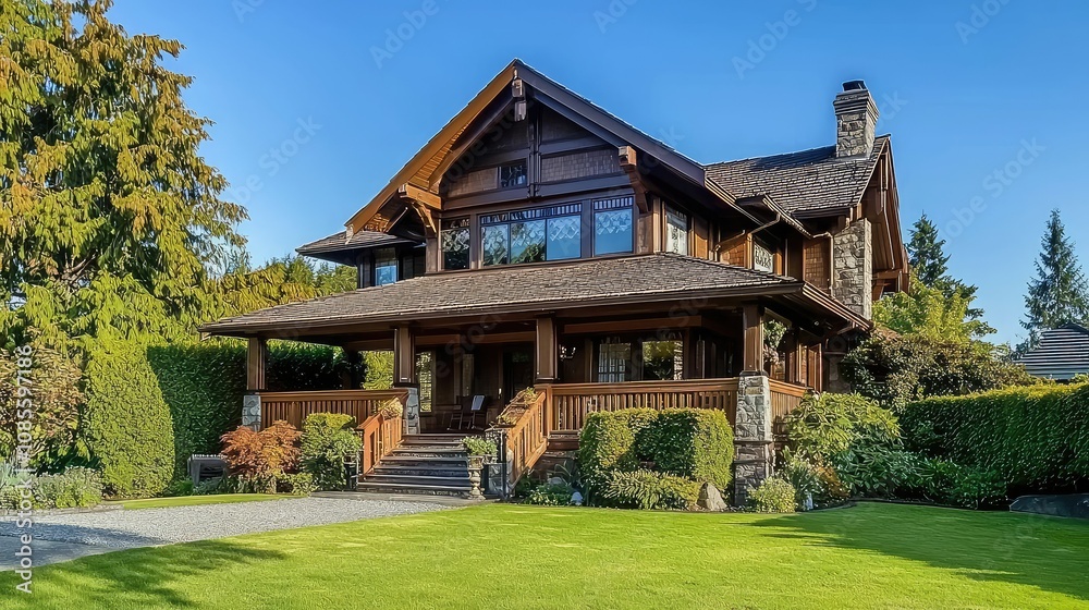 Detailed Craftsman Home with Wraparound Porch Detailed Craftsman Home with Wraparound Porch