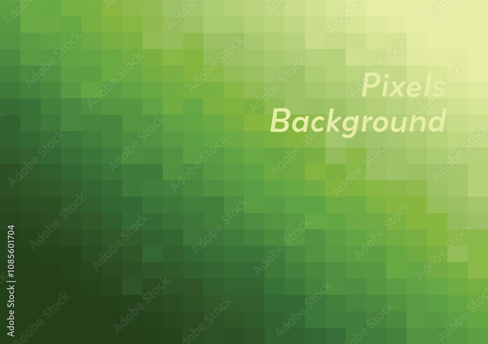 Obraz premium abstract minimal pixel background gradient of green color illustration template for digital art