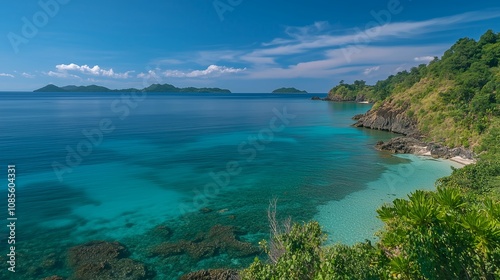 南国の海の写真