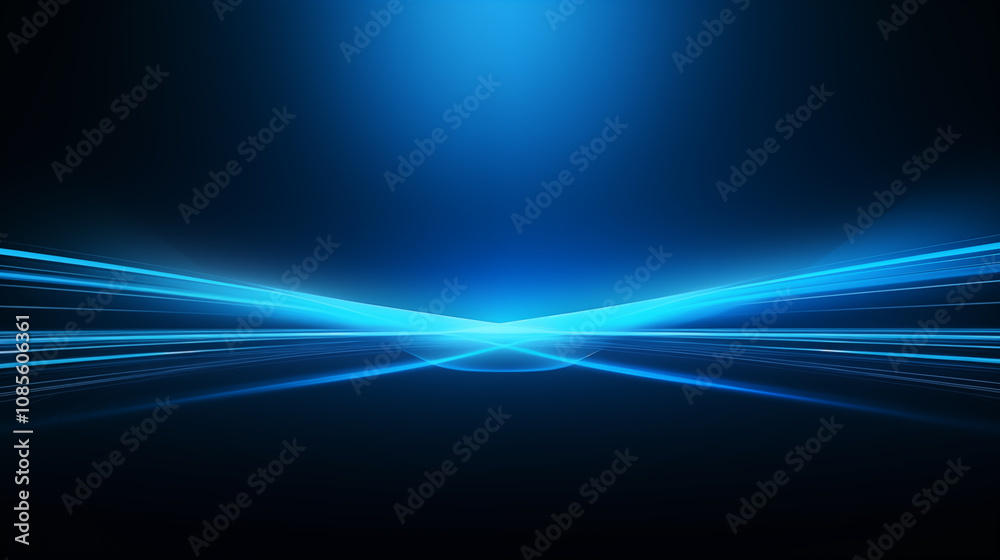 Simple luminous blue light technology black background Simple luminous blue light technology black background