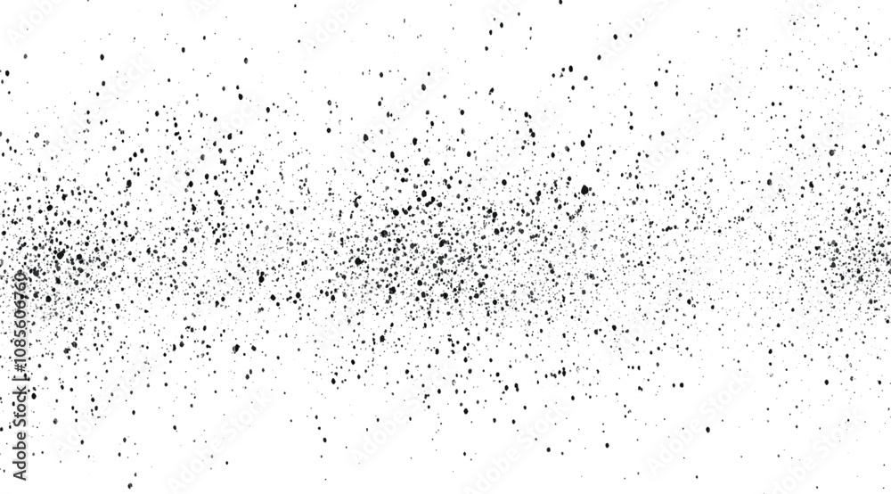 Graphic design element halftone style concept for banner, Black noise stipple dots halftone pattern on white horizontal background, Graphic design element halftone style concept for banner, Black noise stipple dots halftone pattern on white horizontal background,