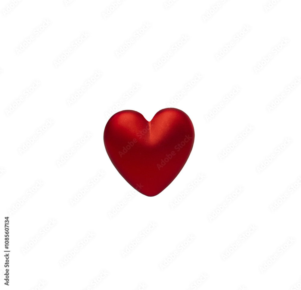 Red heart shape isolated on white background. Celebrating Valentine's Day Red heart shape isolated on white background. Celebrating Valentine's Day