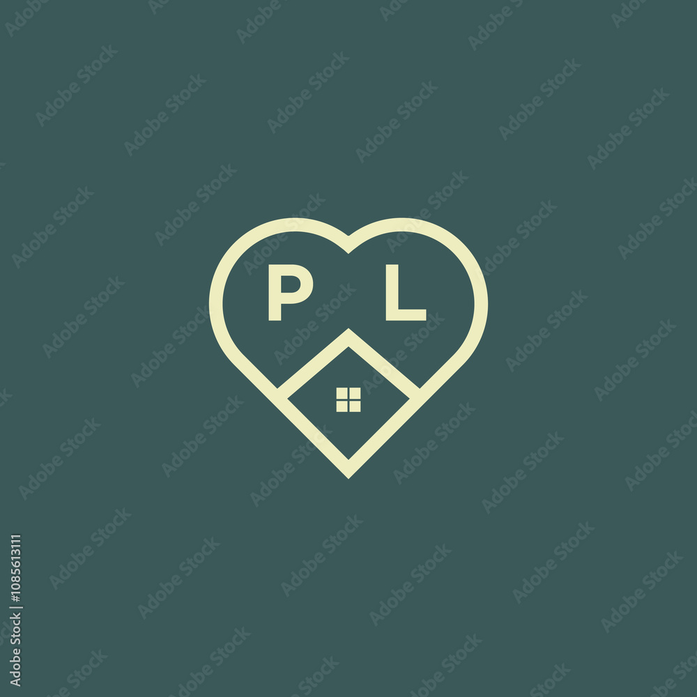 initial letter real estate logo design stock vector initial letter real estate logo design stock vector