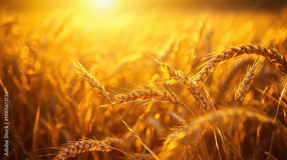 Golden Grains Illuminated by Warm Light Golden Grains Illuminated by Warm Light