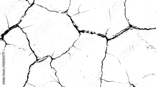 cracked concrete wall covered with gray cement texture as background, Vector grunge cracked texture style with cracked texture