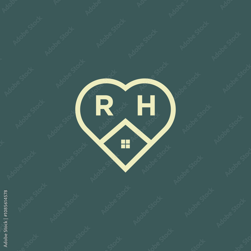initial letter real estate logo design stock vector initial letter real estate logo design stock vector
