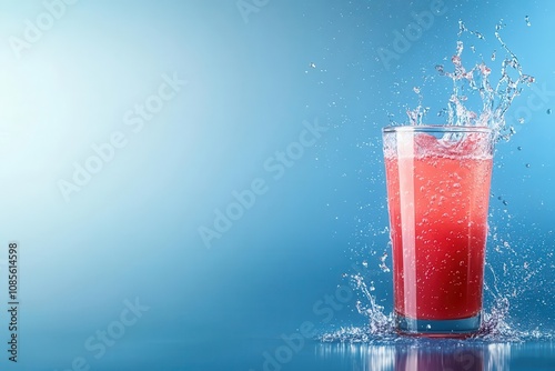 Vitaminenhanced sports drink with blank area for text, sports drink graphic, nutrientrich