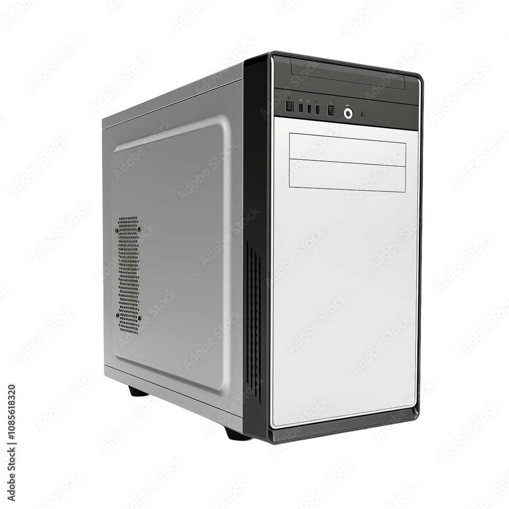 computer case isolated on white computer case isolated on white
