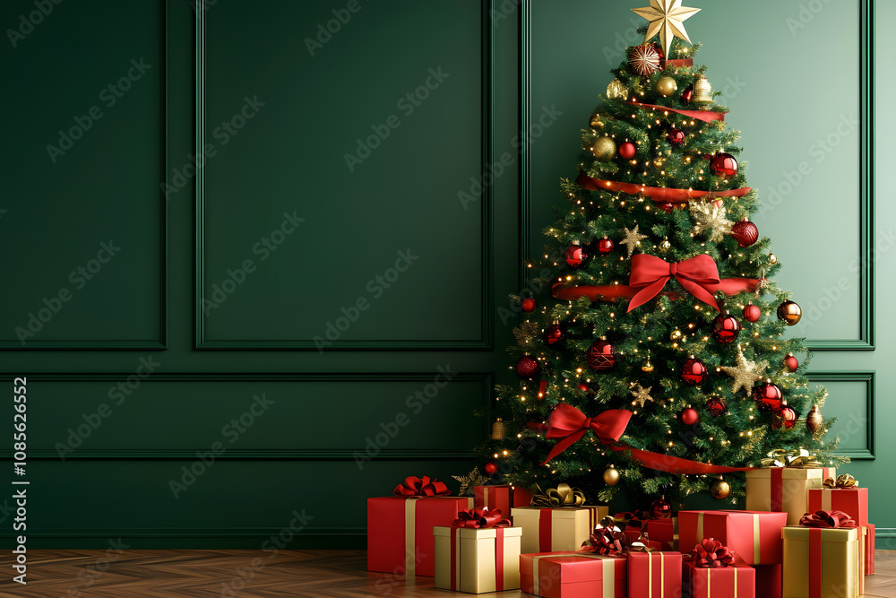 Empty of Christmas Blurred on Background. Blank Christmas. Gifts. Christmas Trees. Product Mockup. Copy space. Empty of Christmas Blurred on Background. Blank Christmas. Gifts. Christmas Trees. Product Mockup. Copy space.