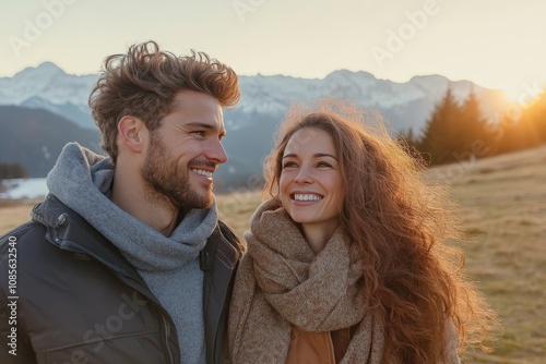 Father-son bonding. Cheerful young man drinking coffee together with him. Beautiful simple AI generated image photo