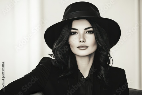 Beauty Short hair Makeup Neon, close-up portraits, fashion photography, Vintage style, vintage colors,. Beautiful simple AI generated image