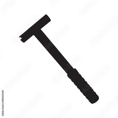 Hinge Bender Wrench Silhouette Vector Illustration