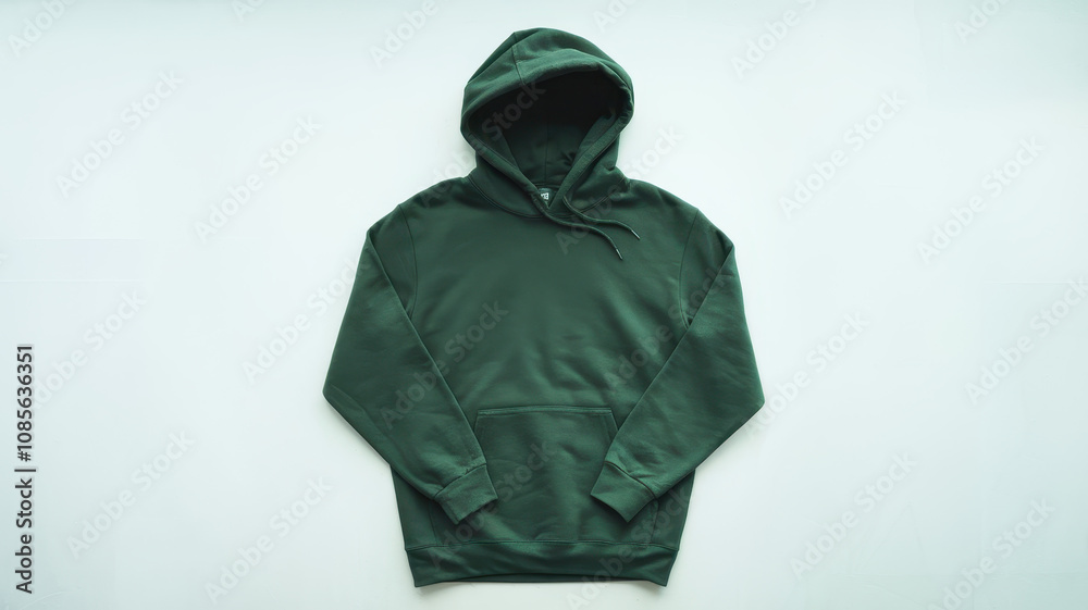 A stylish unisex green hoodie on a light background, showcasing its casual design and relaxed fit, perfect for everyday wear. A stylish unisex green hoodie on a light background, showcasing its casual design and relaxed fit, perfect for everyday wear.