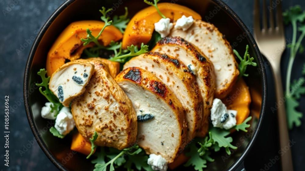 Gourmet Grilled Chicken and Sweet Potato Salad - Perfect for Healthy Meals, Dinner Ideas, and Fresh Ingredients Gourmet Grilled Chicken and Sweet Potato Salad - Perfect for Healthy Meals, Dinner Ideas, and Fresh Ingredients