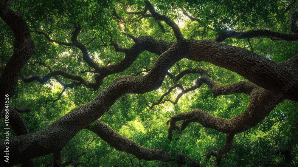 Looking Up at the Ancient Tree Looking Up at the Ancient Tree