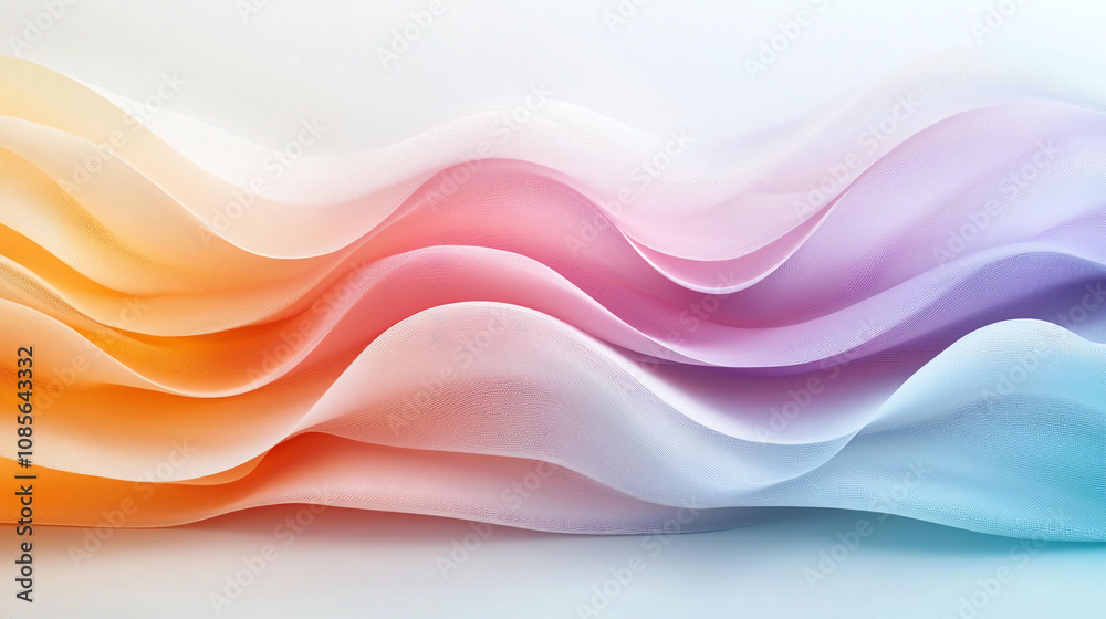 Obraz premium Abstract background Abstract wave pattern filled with spectrum colors, creating vibrant and dynamic visual experience