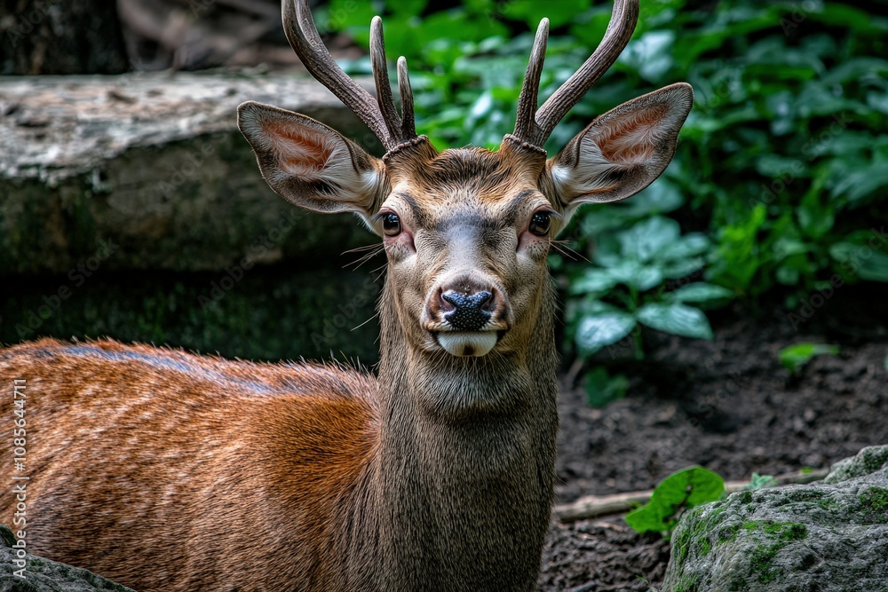 white-tailed deer (Odocoileus virginianus). Beautiful simple AI generated image white-tailed deer (Odocoileus virginianus). Beautiful simple AI generated image
