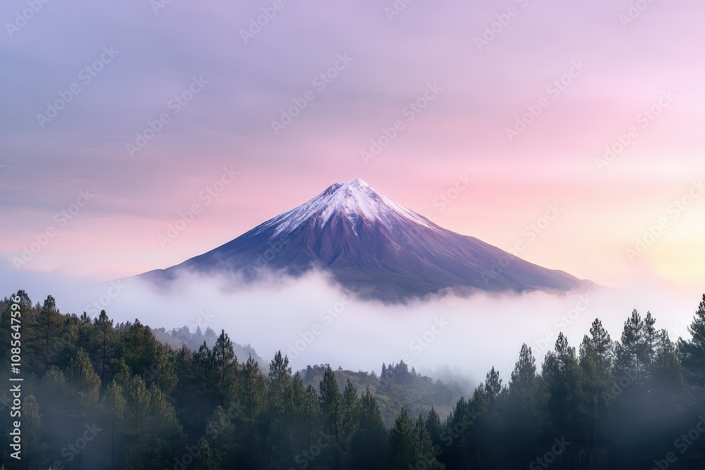 Fototapeta premium Germany, Bavaria, Garmisch-Partenkirchen, Grainau, Wetterstein mountains in autumn. Beautiful simple AI generated image