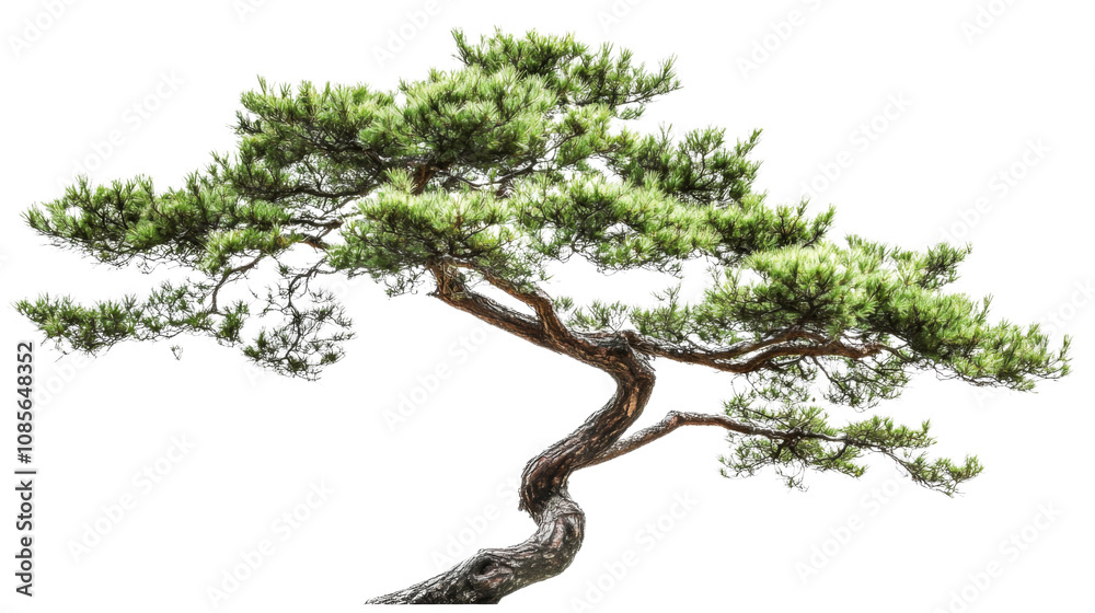 Fototapeta premium Coniferous tree transparent background