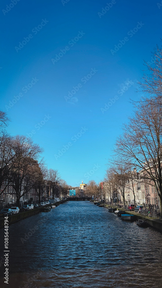 beautiful and famous canal in amsterdam beautiful and famous canal in amsterdam