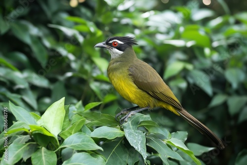 Female Ruby-crowned kinglet.. Beautiful simple AI generated image