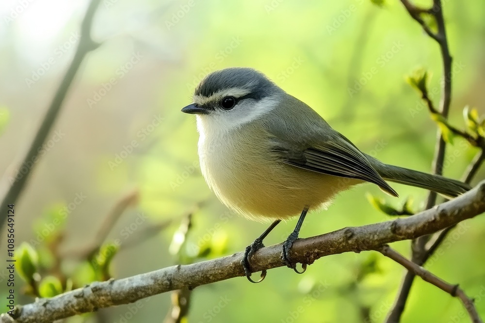 White-Throated Sparrow on Branch. Beautiful simple AI generated image White-Throated Sparrow on Branch. Beautiful simple AI generated image