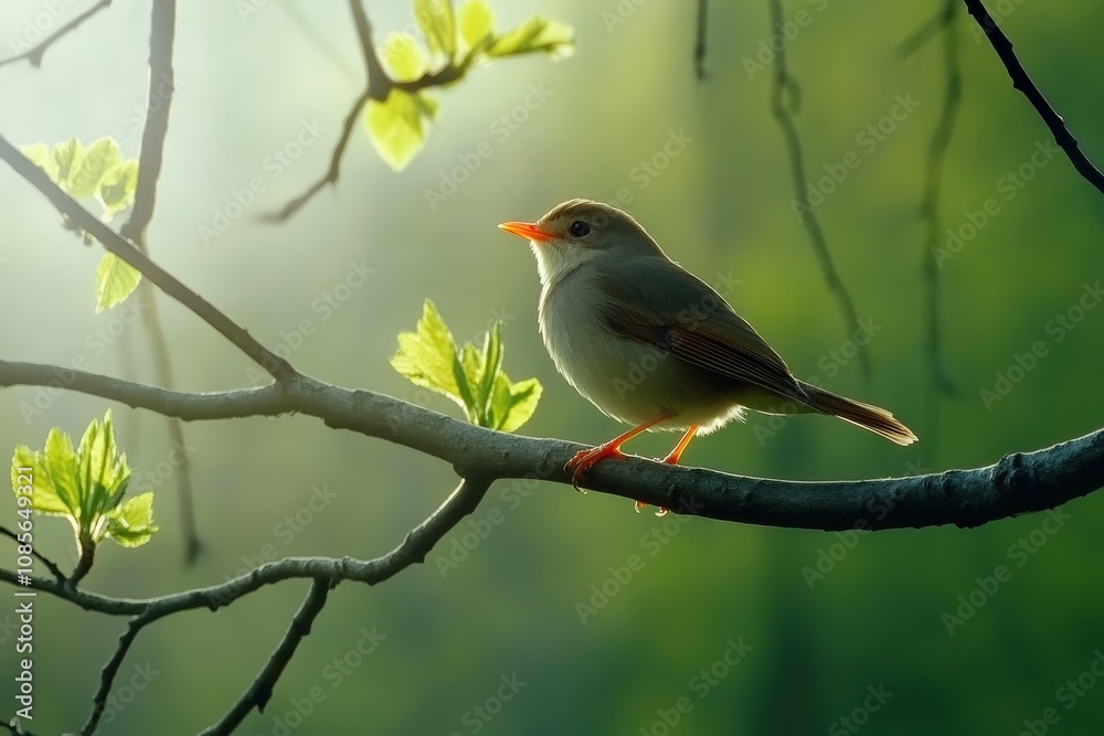Western Wood-Pewee. Beautiful simple AI generated image Western Wood-Pewee. Beautiful simple AI generated image