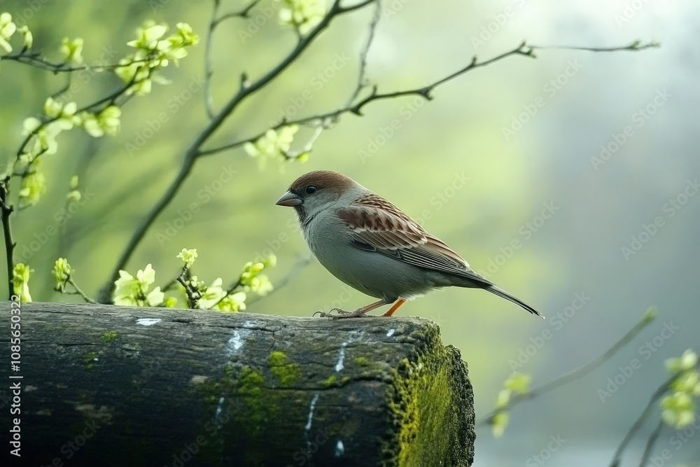 Western Wood-Pewee. Beautiful simple AI generated image Western Wood-Pewee. Beautiful simple AI generated image