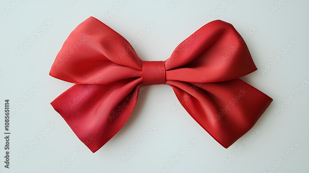 A vibrant red bow with fine texture and symmetrical loops displayed against a pale background, perfect for celebrations or decor.
A vibrant red bow with fine texture and symmetrical loops displayed against a pale background, perfect for celebrations or decor.