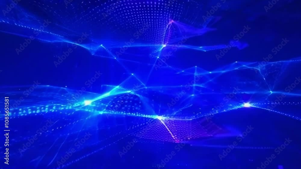 Futuristic data flow grid Video Futuristic data flow grid Video