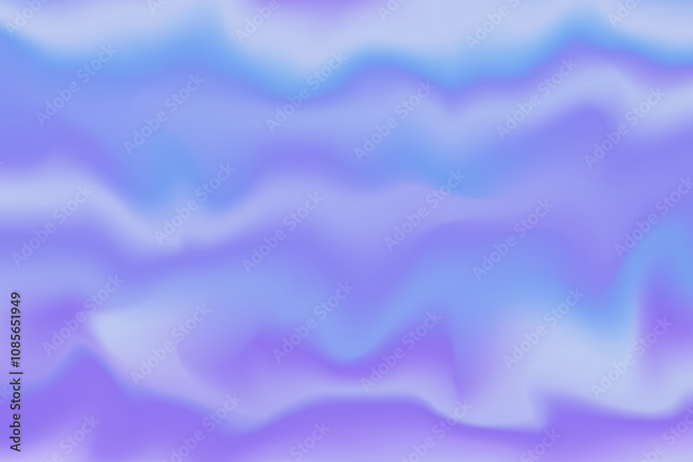Calm Blue and Purple Holographic Gradient with Soft Waves Calm Blue and Purple Holographic Gradient with Soft Waves