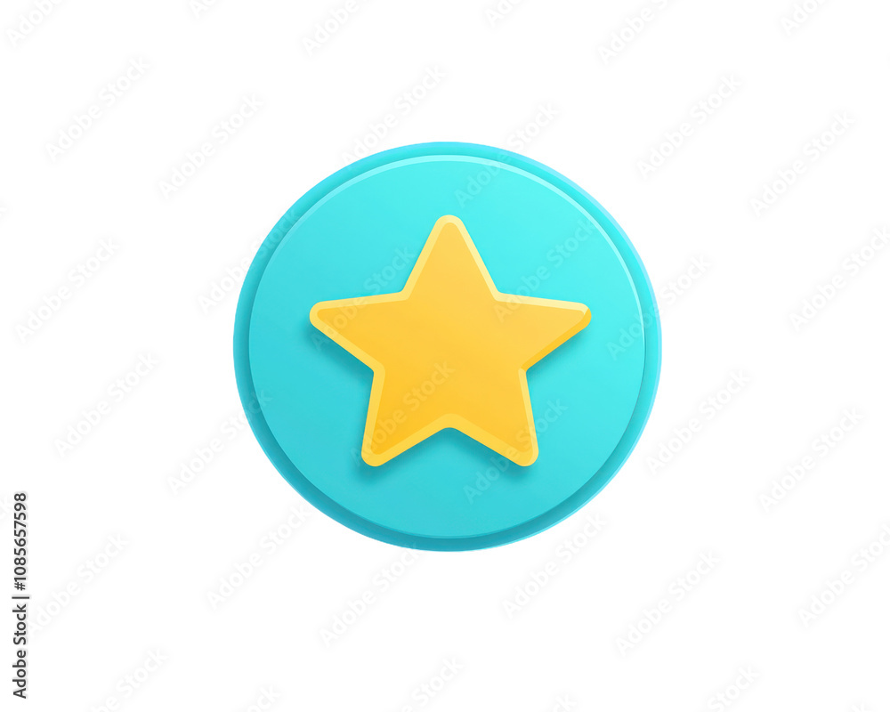 Star with a yellow center and blue outline. Isolated on a transparency background Star with a yellow center and blue outline. Isolated on a transparency background