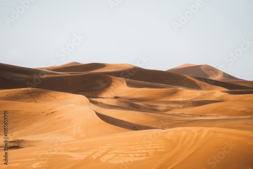 Magnifique paysage du désert du Sahara, erg Chebbi, Merzouga, Maroc