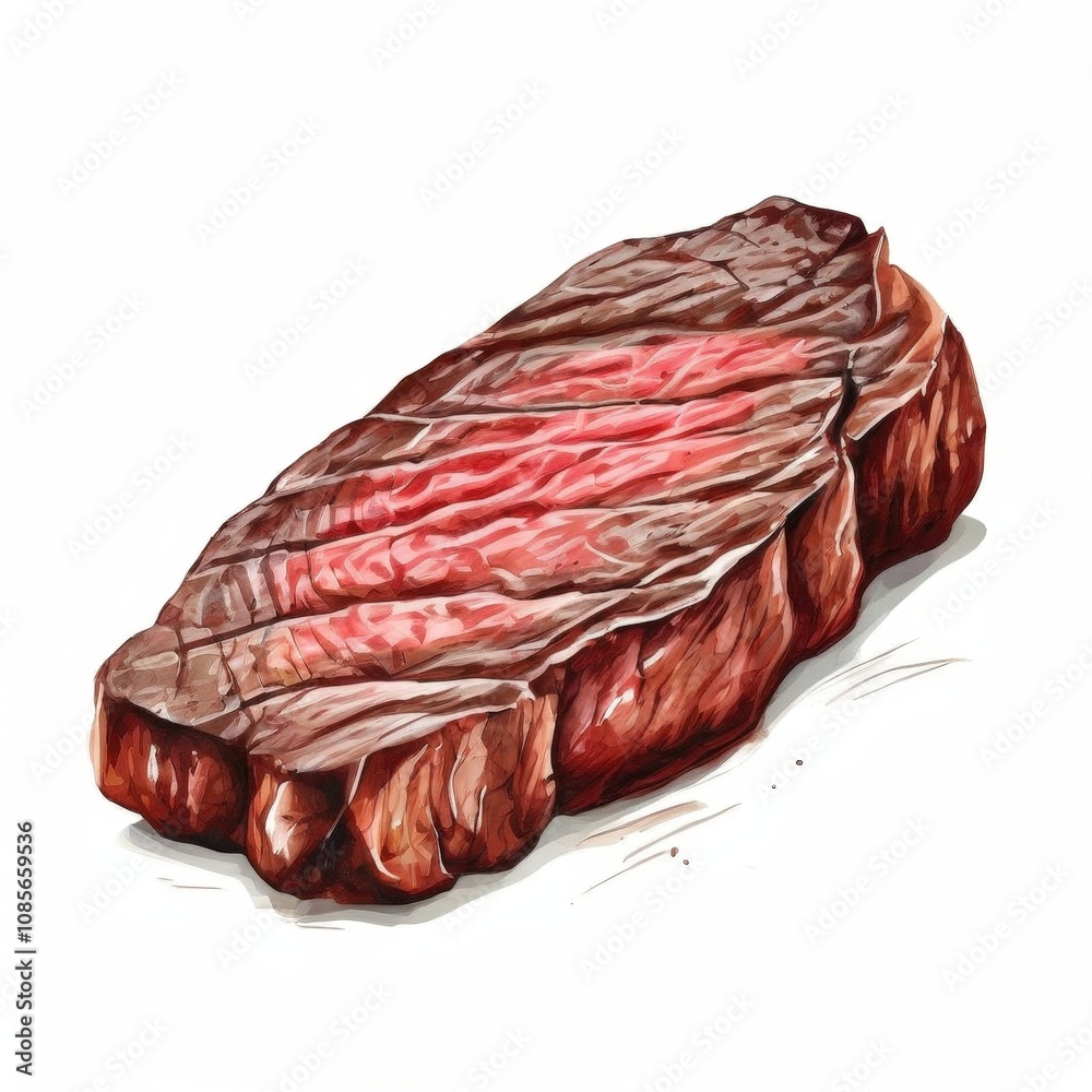 Fototapeta premium the AI Image Generator, juicy venison steak showcased