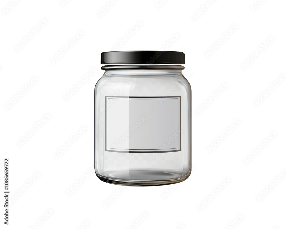 Jar is sitting on a white background. Isolated on a transparency background Jar is sitting on a white background. Isolated on a transparency background