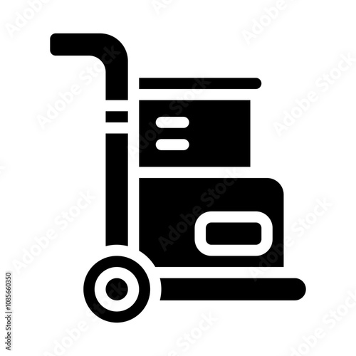 Trolley solid icon