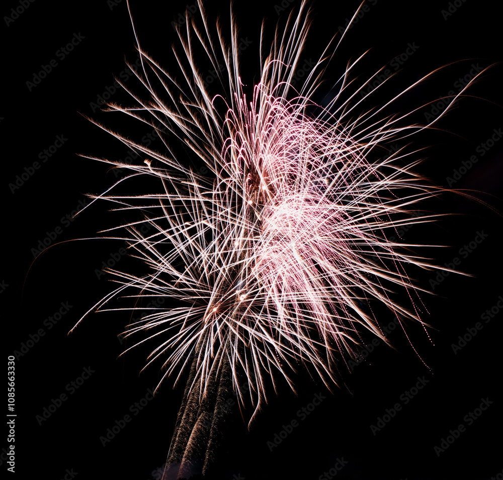 Abstract fireworks background